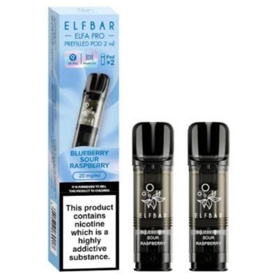 ELFBAR ELFA Kit Pro 2ml Pods 20mg - Blueberry Sour Raspberry