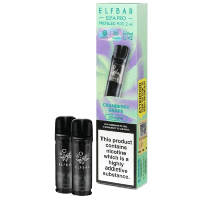 ELFBAR ELFA Kit Pro 2ml Pods 20mg - Cranberry Grape