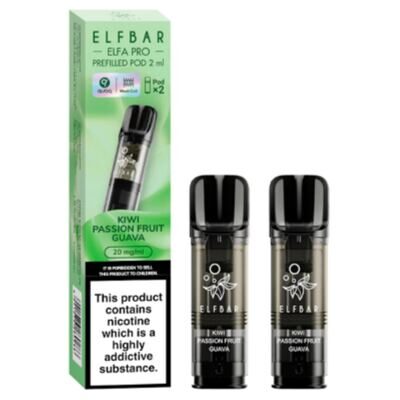 ELFBAR ELFA Kit Pro 2ml Pods 20mg - Kiwi Passionfruit Guava