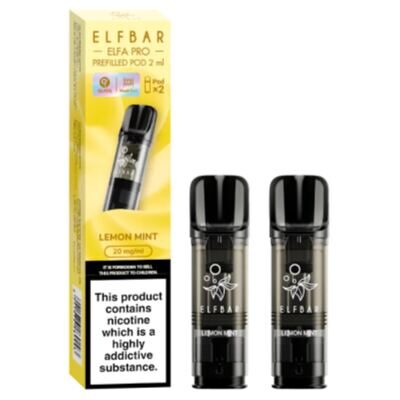 ELFBAR ELFA Kit Pro 2ml Pods 20mg - Lemon Mint