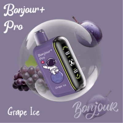 Bonjour+ Pro 15000 Puffs 2% Nic. - Grape Ice