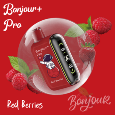 Bonjour+ Pro 15000 Puffs 2% Nic. - Red Berries