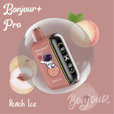 Bonjour+ Pro 15000 Puffs 2% Nic. - Peach Ice