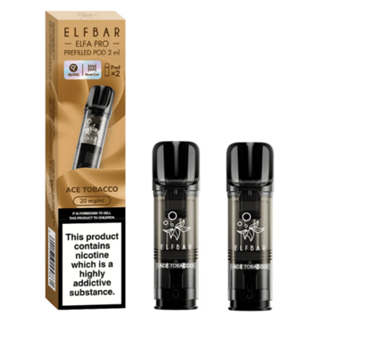 ELFBAR ELFA Kit Pro 2ml Pods 20mg - Ace Tobacco